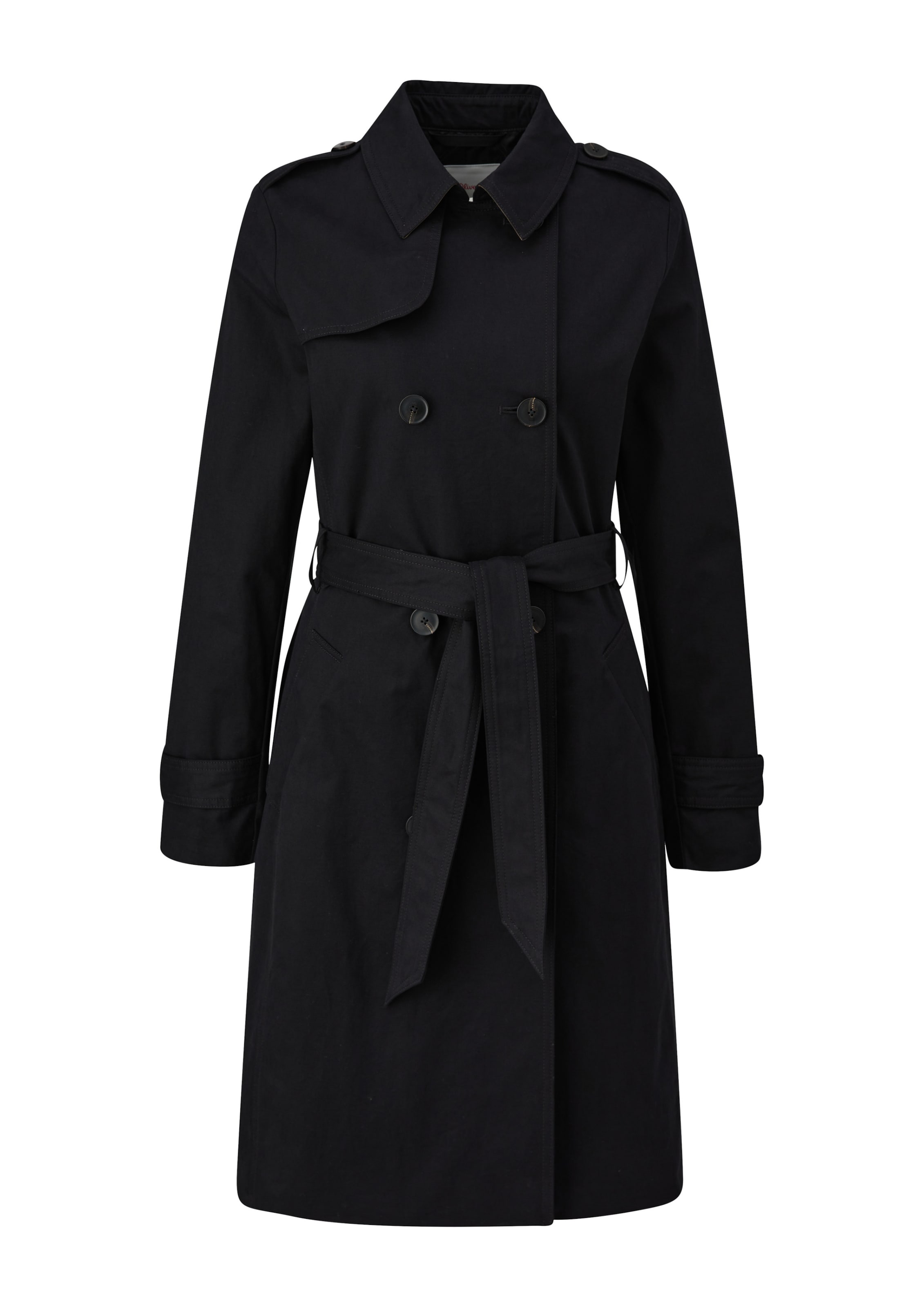Manteau mi-saison s.Oliver en noir : devant
