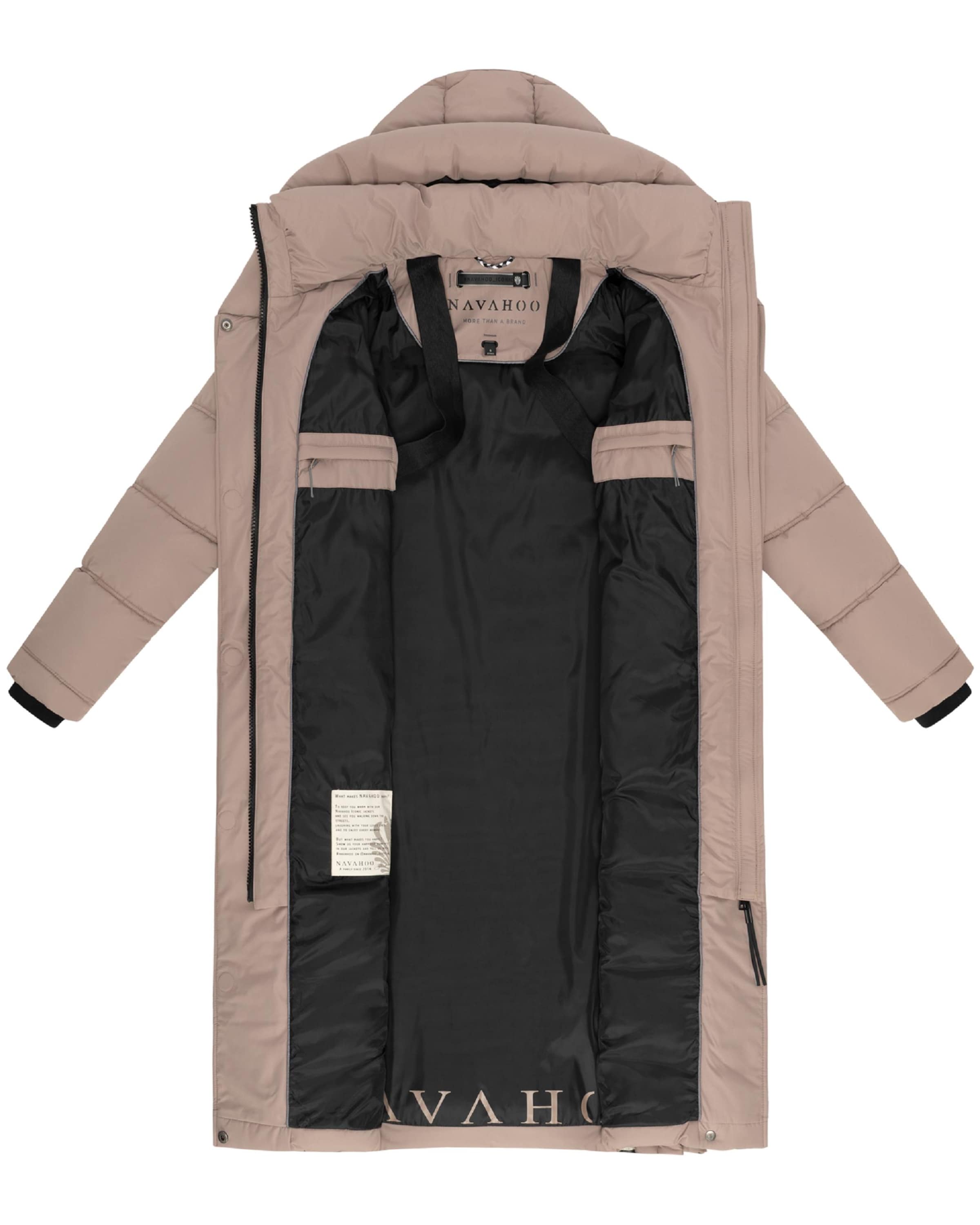 NAVAHOO Wintermantel 'Engelsfeder XIV' in Beige