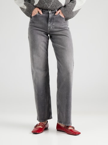 SELECTED Wide leg Jeans 'SLFBEA-KORI' in Grijs: voorkant