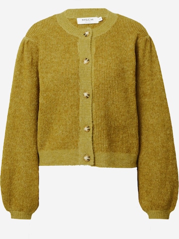 MSCH COPENHAGEN Knit Cardigan 'Piga Zenie' in Green: front