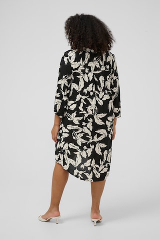 KAFFE CURVE Bluse 'KChilda Ami' i sort