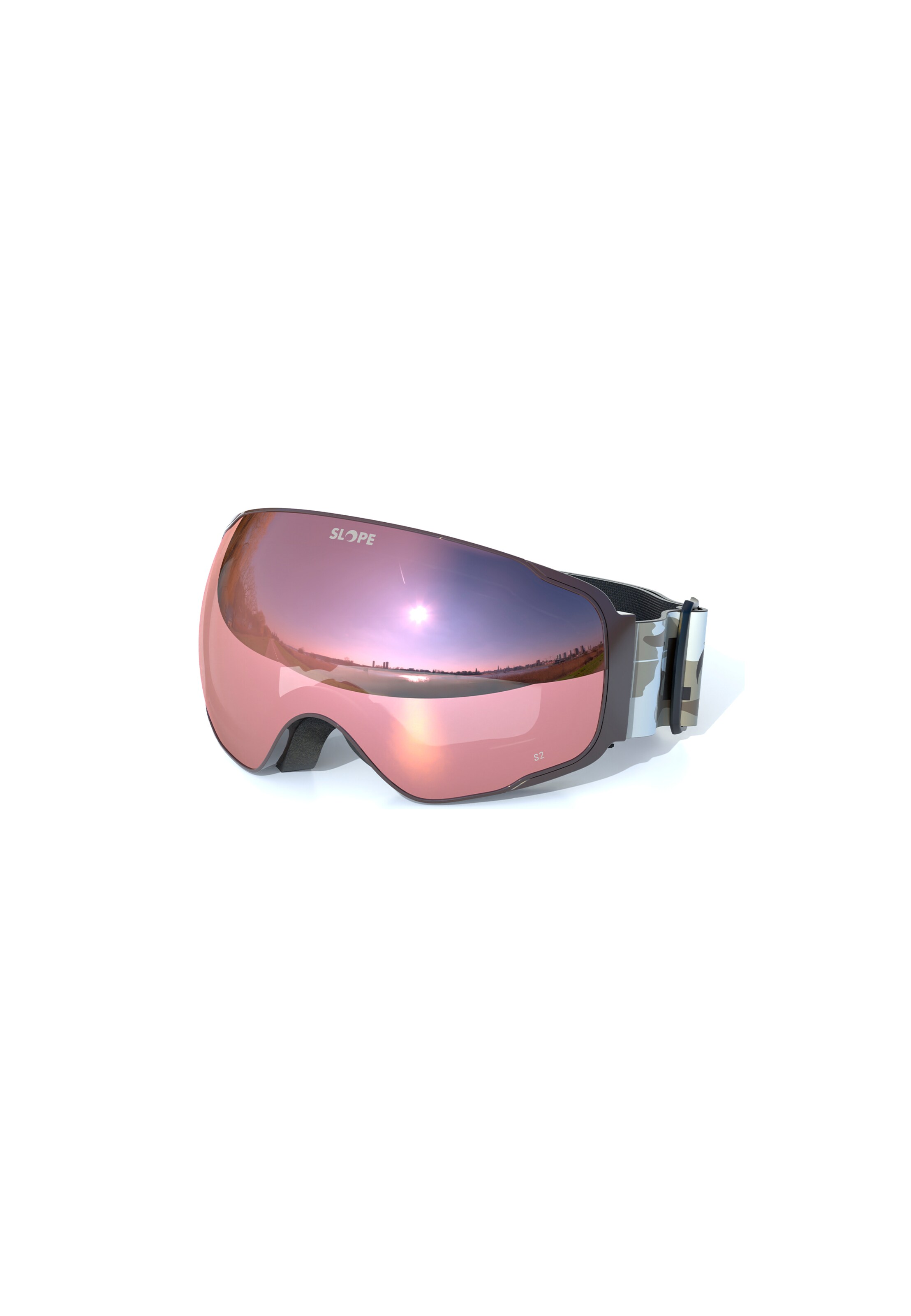 SLOPE Skibrille 'Sarenne' in Pink: Vorderseite
