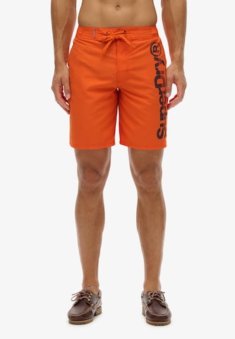 Boardshorts Superdry en orange : devant