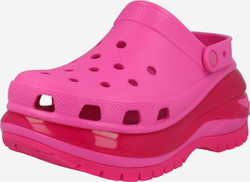 Crocs Clogs 'Classic Mega Crush' in Pink: front