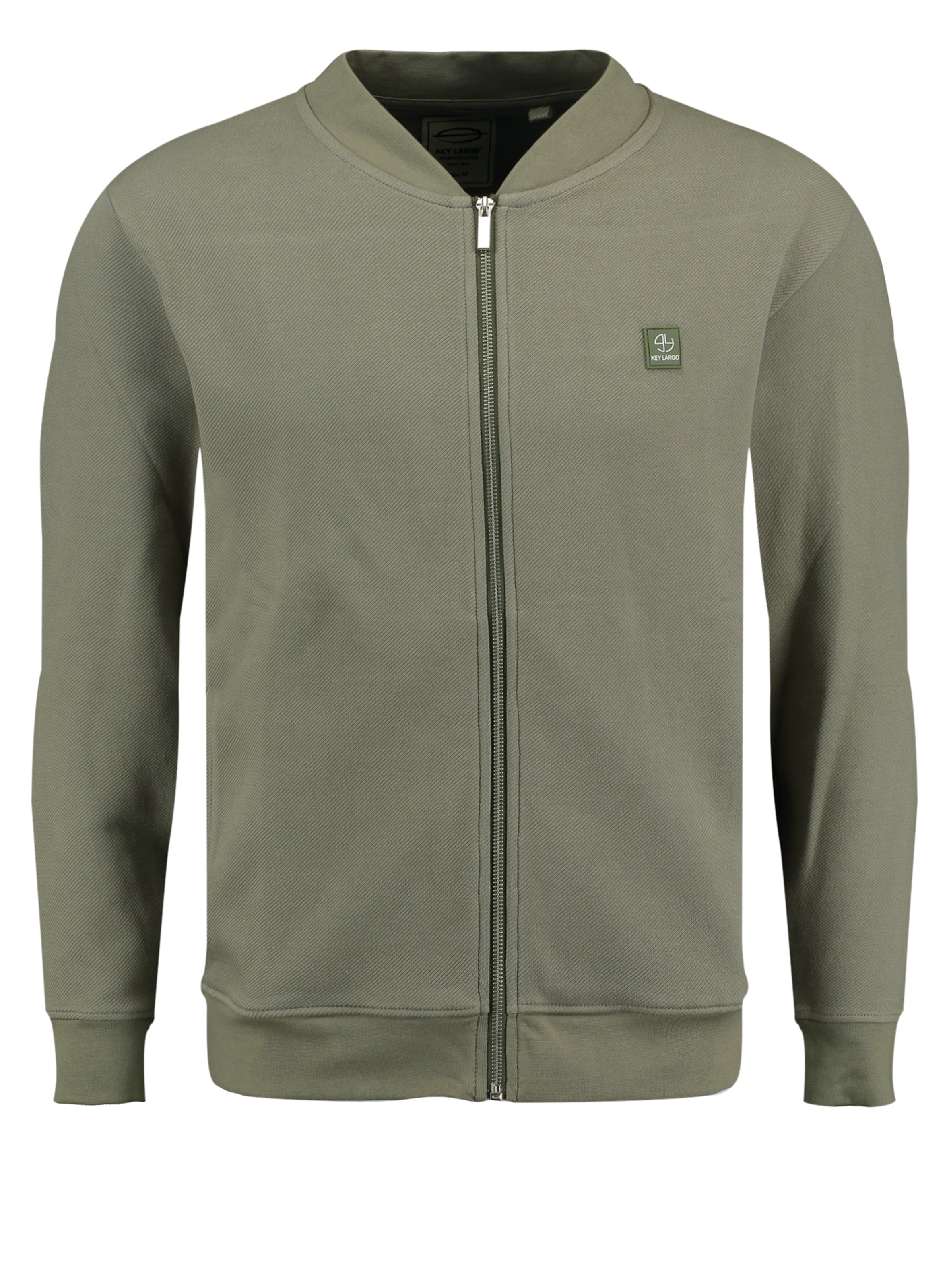 Key Largo Sweatvest &#x27; KLRICK &#x27; in Groen: voorkant