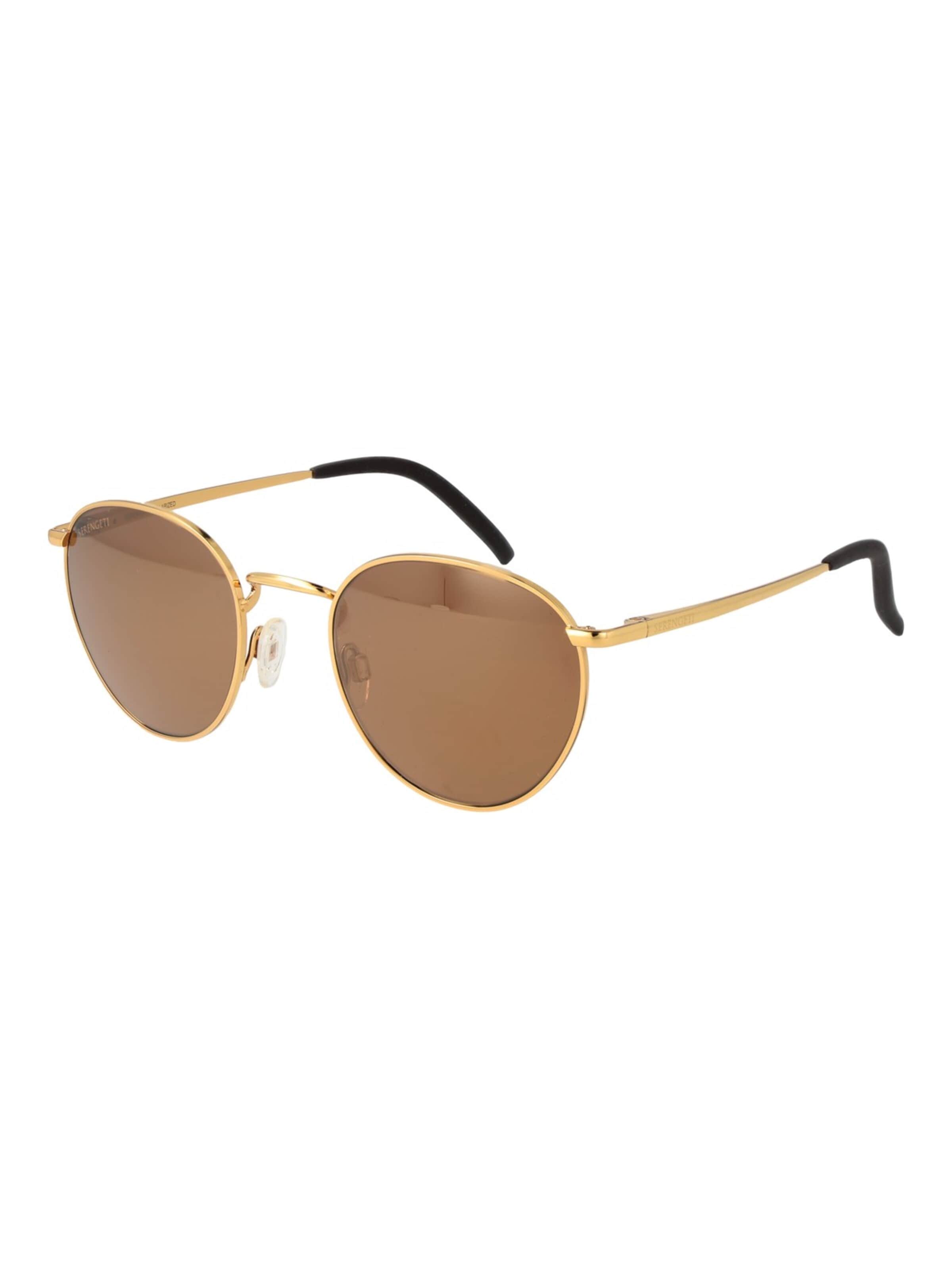 Serengeti Sunglasses in Gold: front