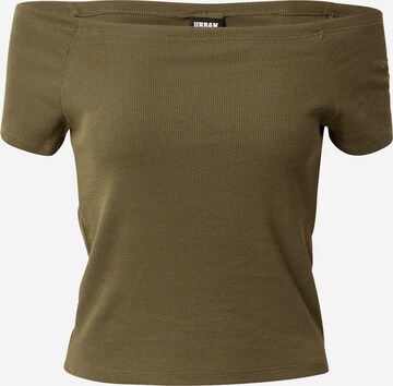 T-shirt Urban Classics en vert : devant