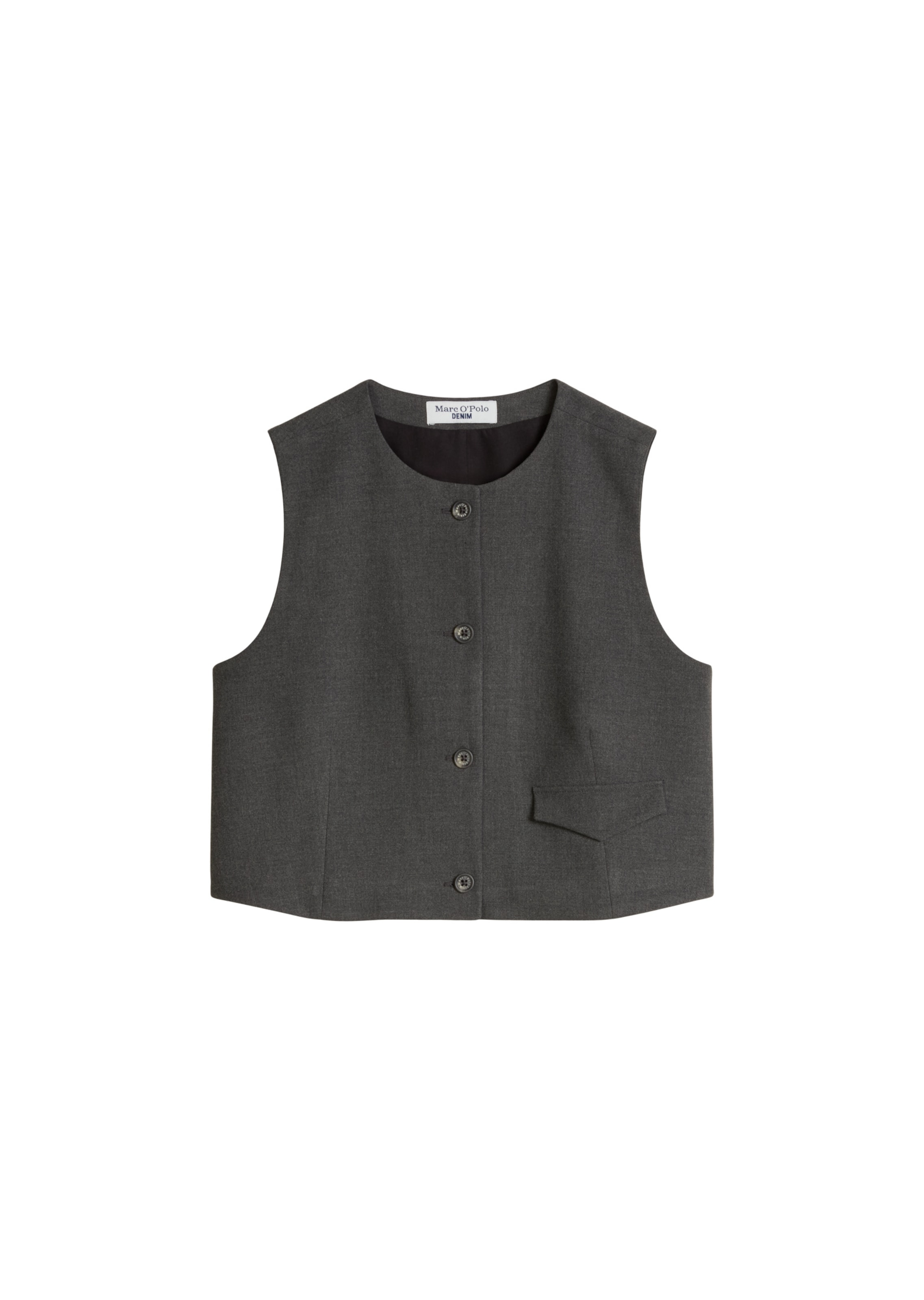 Marc O'Polo DENIM Gilet in Grijs: voorkant