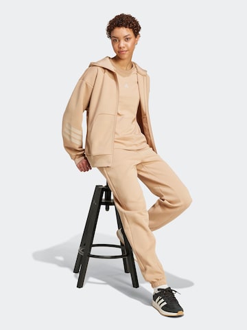ADIDAS SPORTSWEAR Ζακέτα φούτερ 'Future Icons' σε μπεζ: μπροστά