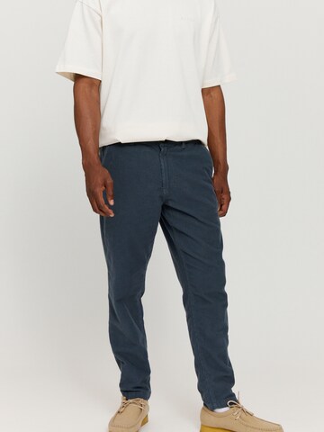 mazine Regular Pants ' Newton Chino ' in Blue: front