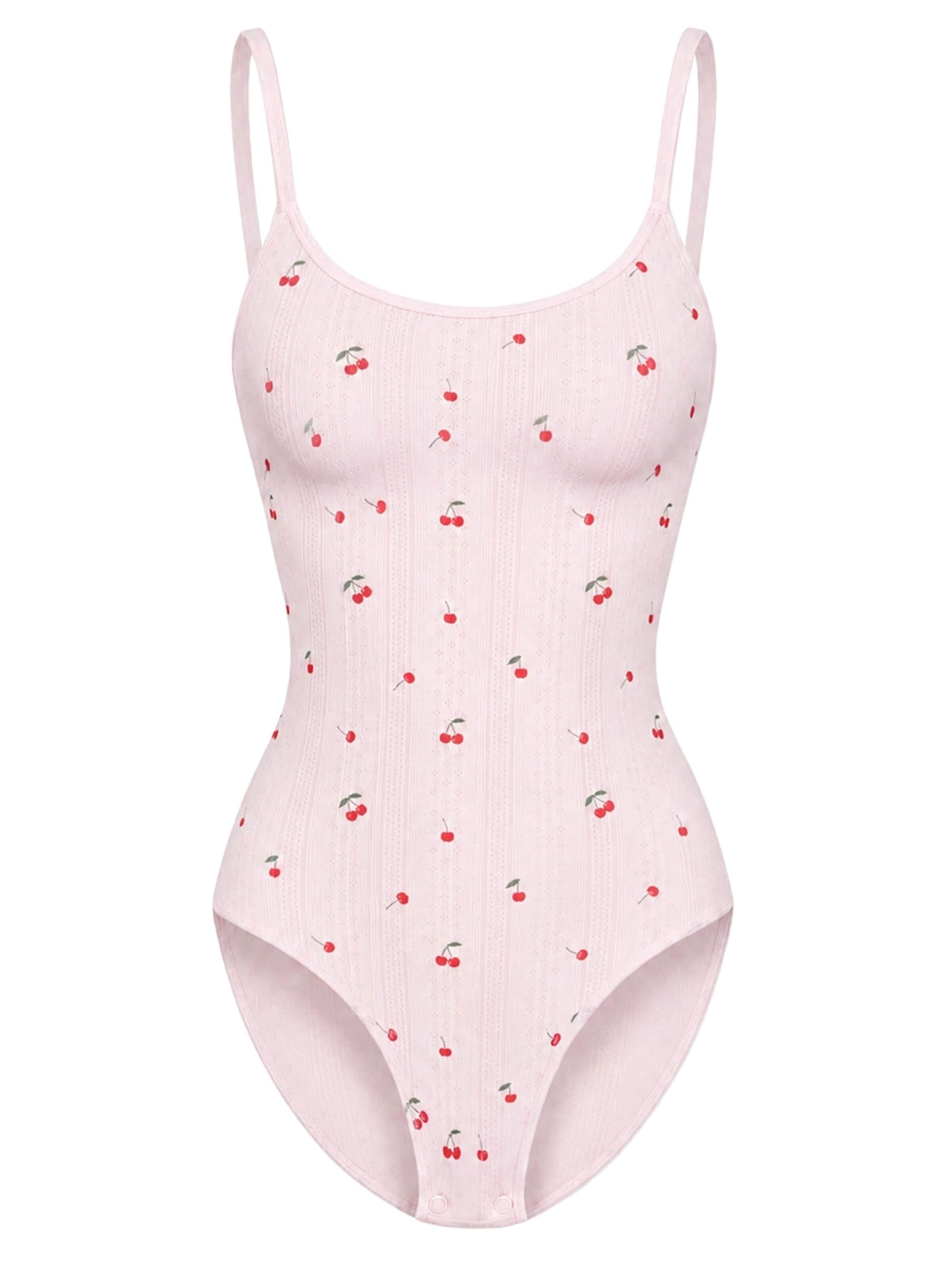 cfab - Body moldeador 'Jacquard Shapewear mit Slip' en rosa: frente