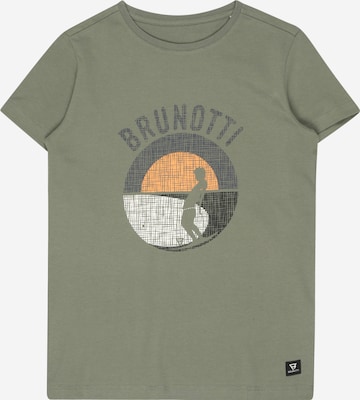 Brunotti Kids Koszulka funkcyjna 'Timmy' w kolorze zielony: przód