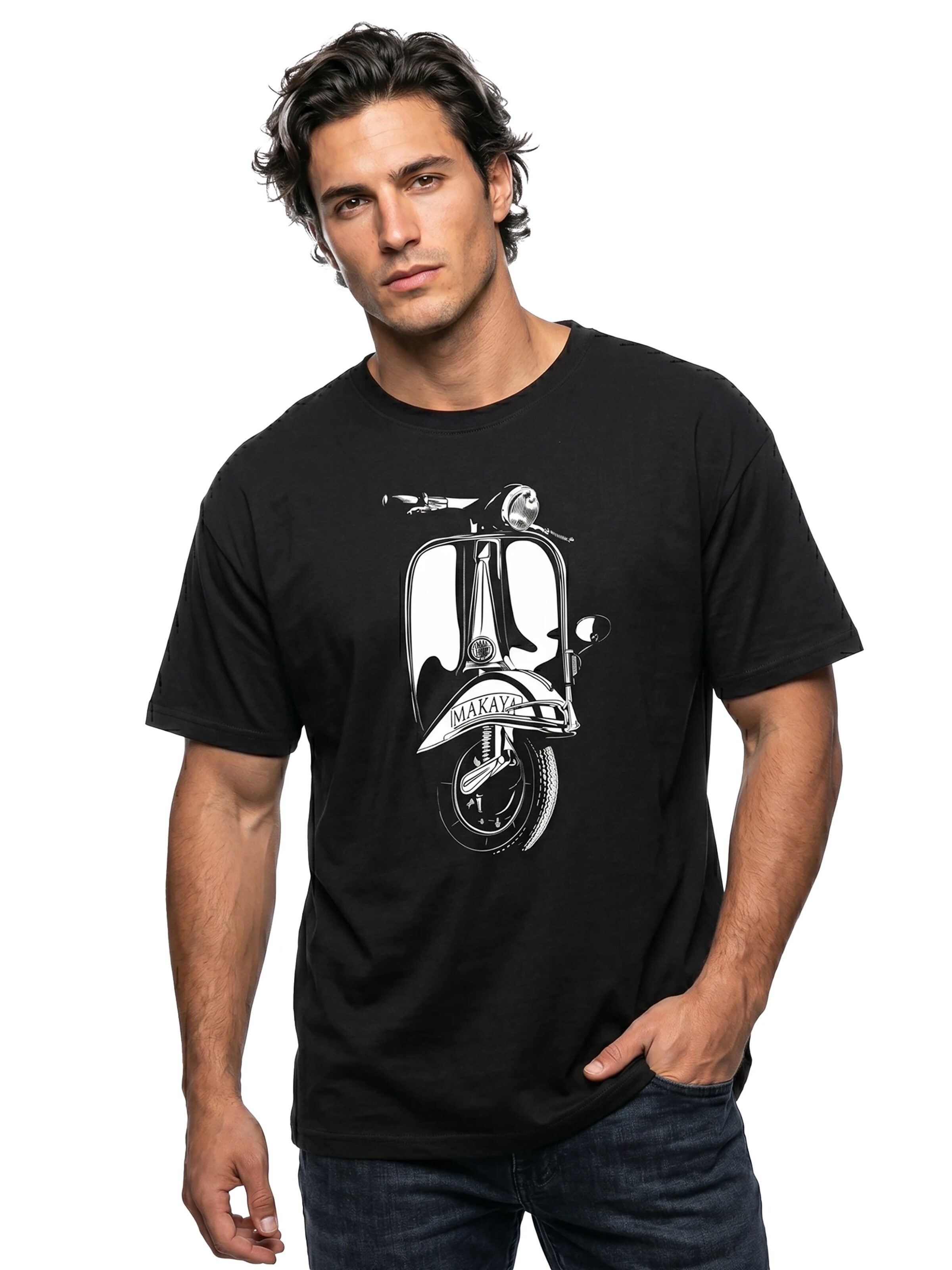 MAKAYA Shirt 'Makaya Roller' in Black: front