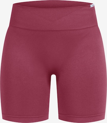 Smilodox Skinny Shorts 'Amaze Pro' in Rot: predná strana