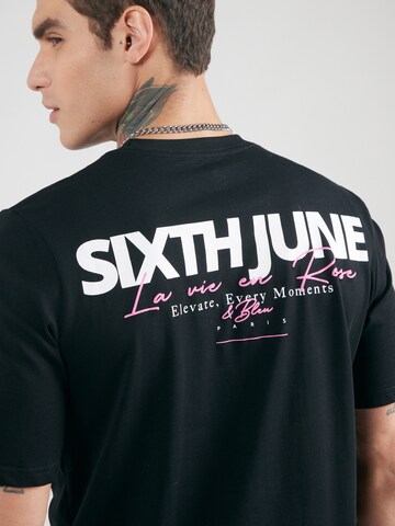 Sixth June - Camiseta 'LA VIE EN ROSE' en negro
