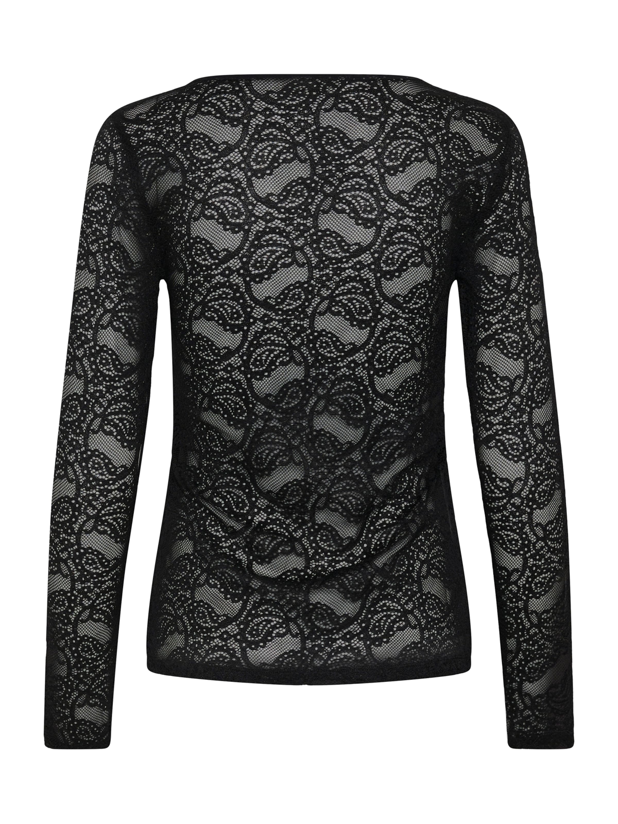 Tricou 'KALucia' de la Kaffe pe negru