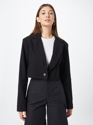 Nasty Gal Blazer in Black: front