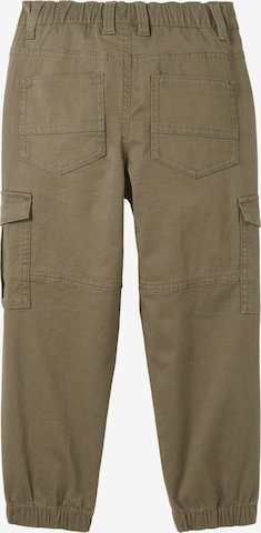 TOM TAILOR Tapered Pants in Green