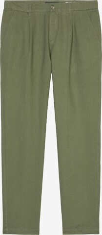 Marc O'Polo Pleat-Front Pants 'OSBY' in Green: front
