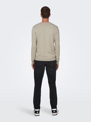 Pull-over Only & Sons en beige