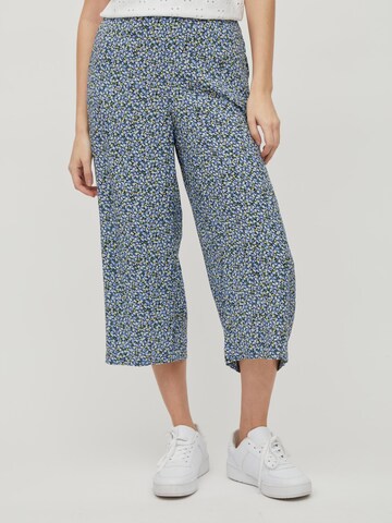 VILA Wide leg Broek 'VIPaya' in Blauw: voorkant