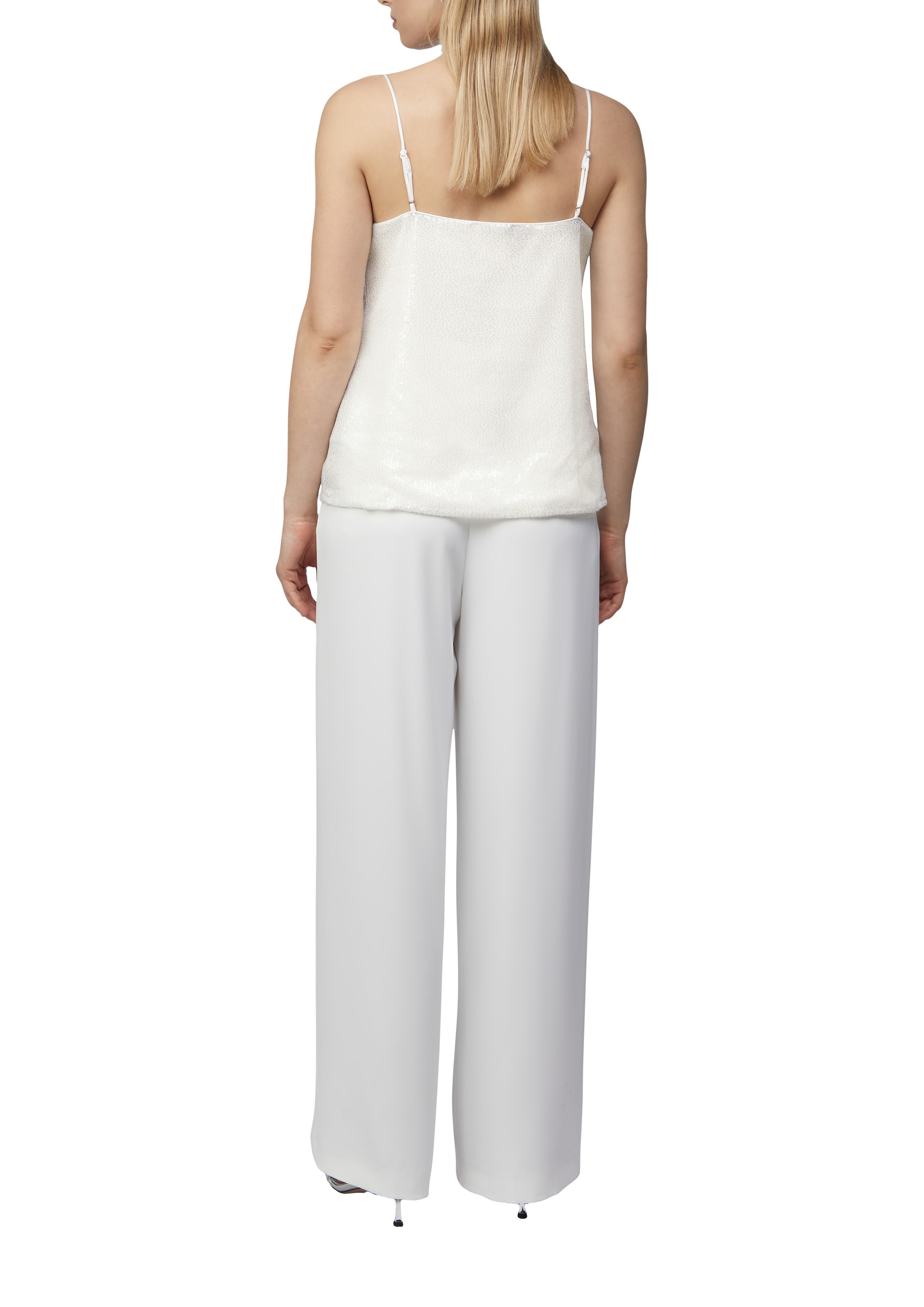 COMMA Blusentop in Weiß: Rückseite