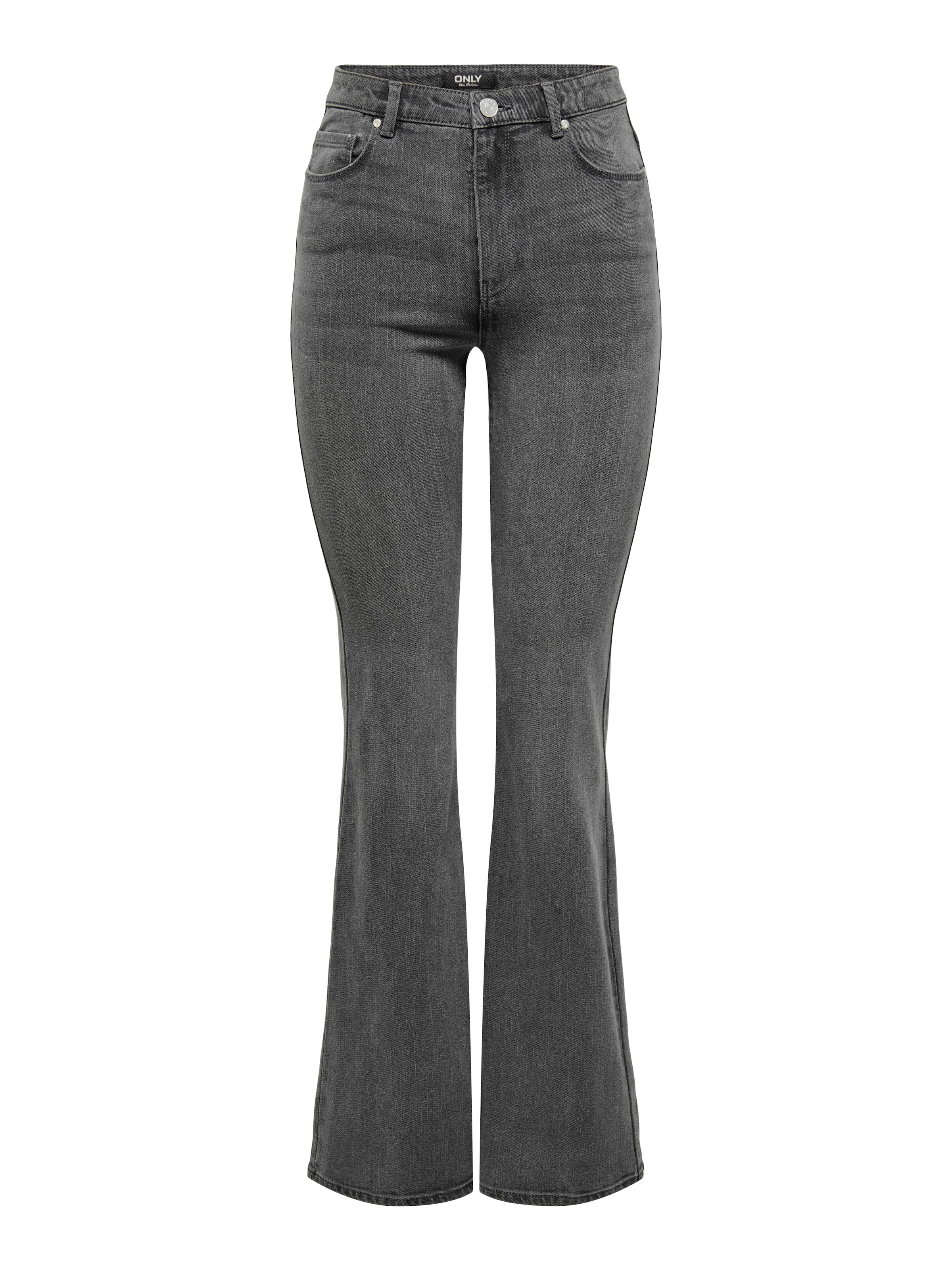 ONLY Teksapüksid 'ONLHENNI', värv hall: eest vaates