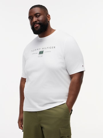 Tommy Hilfiger Big & Tall Shirt 'BRAND LOVE' in Wit: voorkant