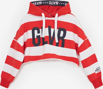 Gulliver Zip-Up Hoodie in Red: front