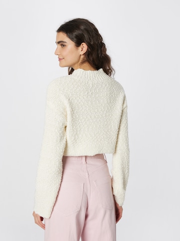 Pull-over Oval Square en blanc