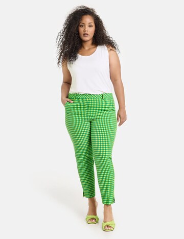 SAMOON Regular Pants 'Greta' in Green