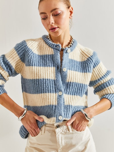 Bianco Lucci Kardigan u opal / bijela, Pregled proizvoda