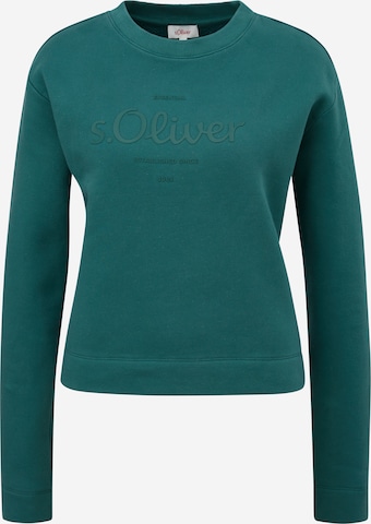 s.Oliver Sweatshirt in Blauw: voorkant