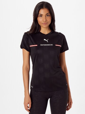 PUMA - Camisola de futebol 'Österreich' em preto: frente