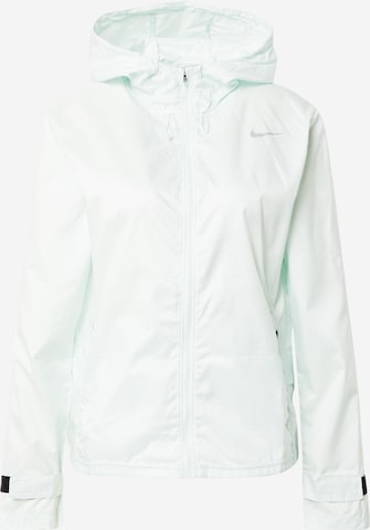 NIKE Athletic Jacket in Green: front