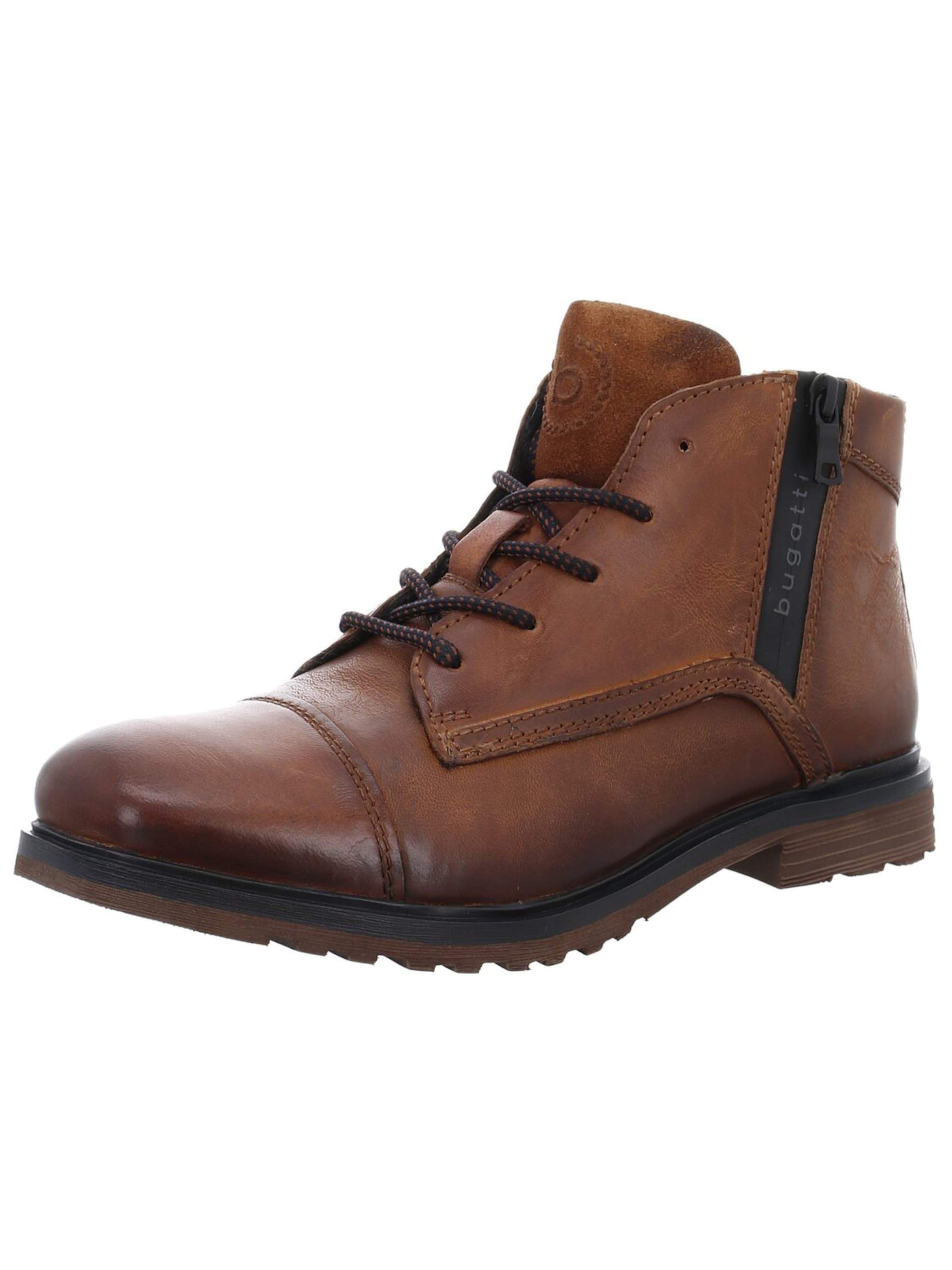 Bottines à lacets bugatti en marron : devant