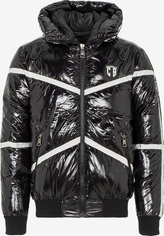 CIPO & BAXX Winter Jacket in Black: front