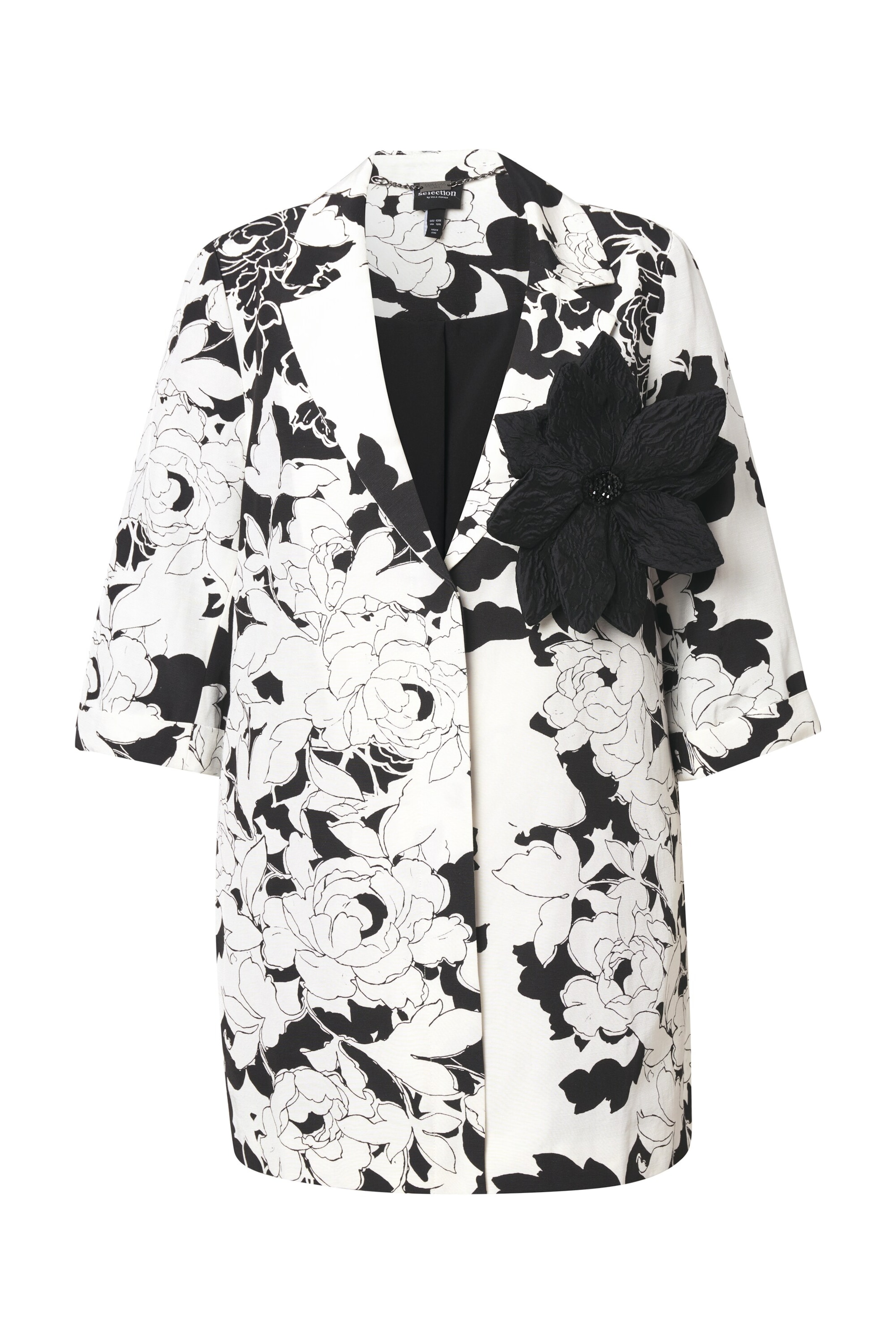 Blazer Ulla Popken en blanc : devant