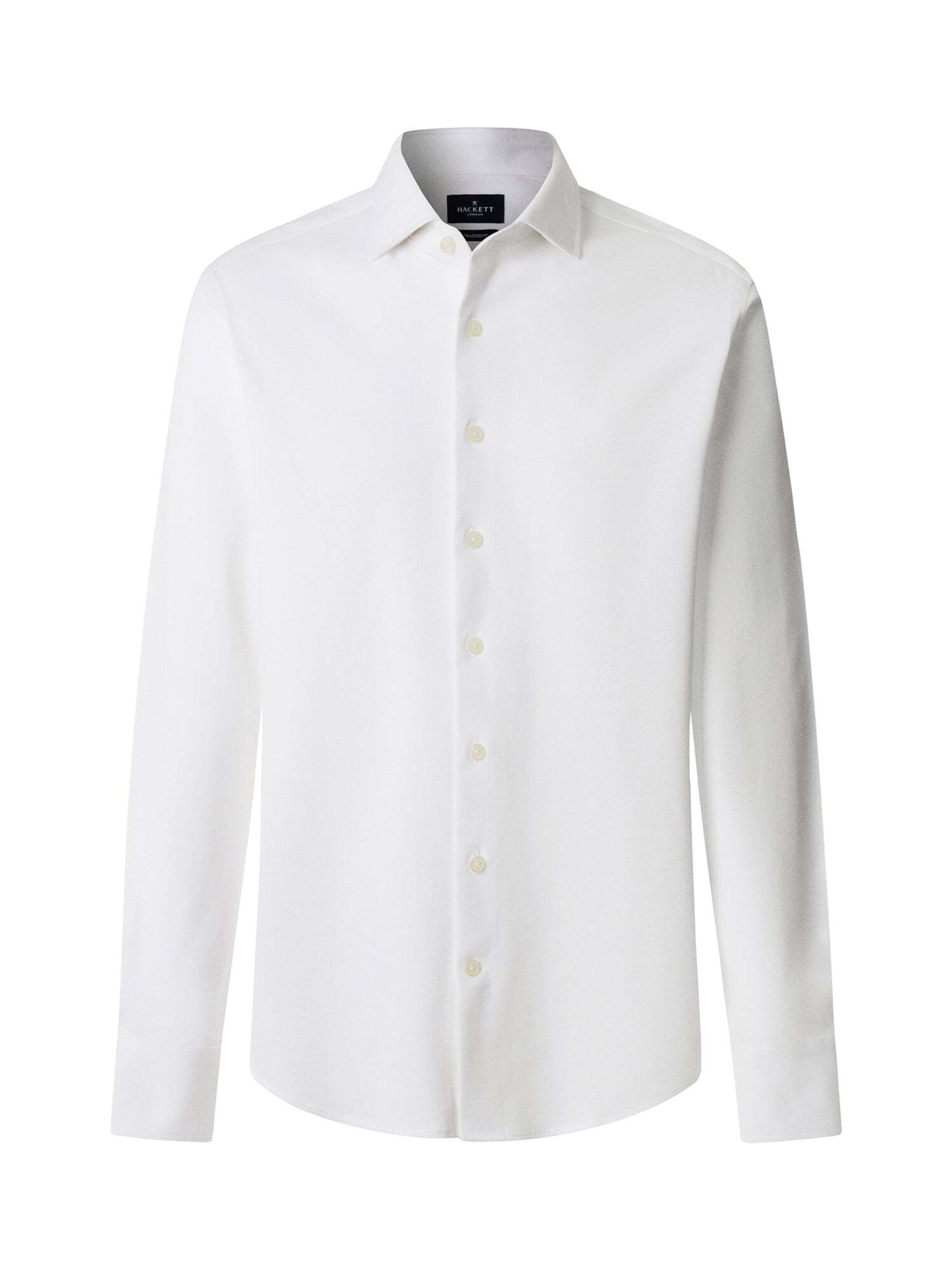 Coupe regular Chemise Hackett London en blanc : devant