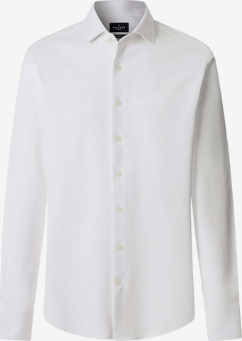 Coupe regular Chemise Hackett London en blanc : devant