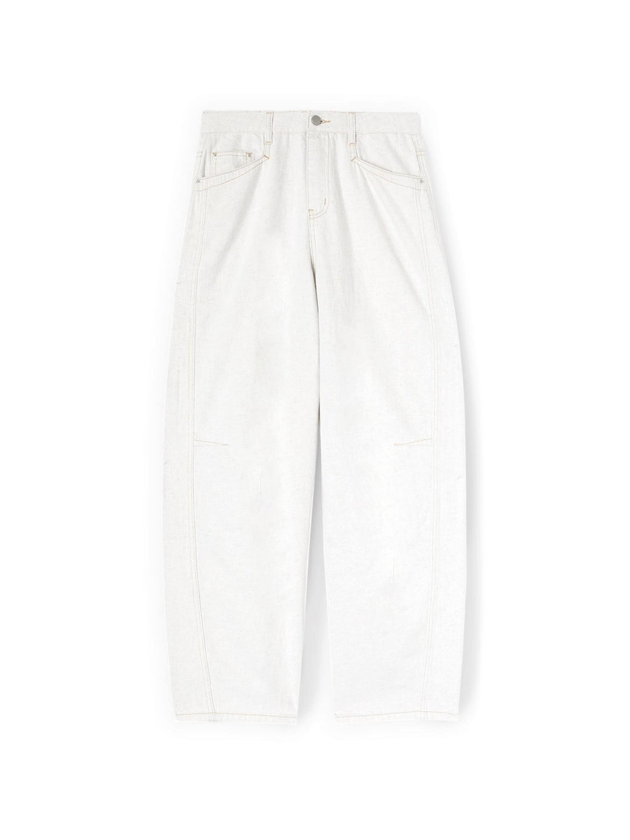 MOTIVI - Pierna ancha Pantalón en blanco: frente