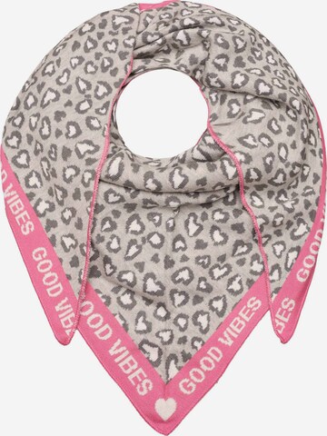 Foulard Zwillingsherz en gris : devant