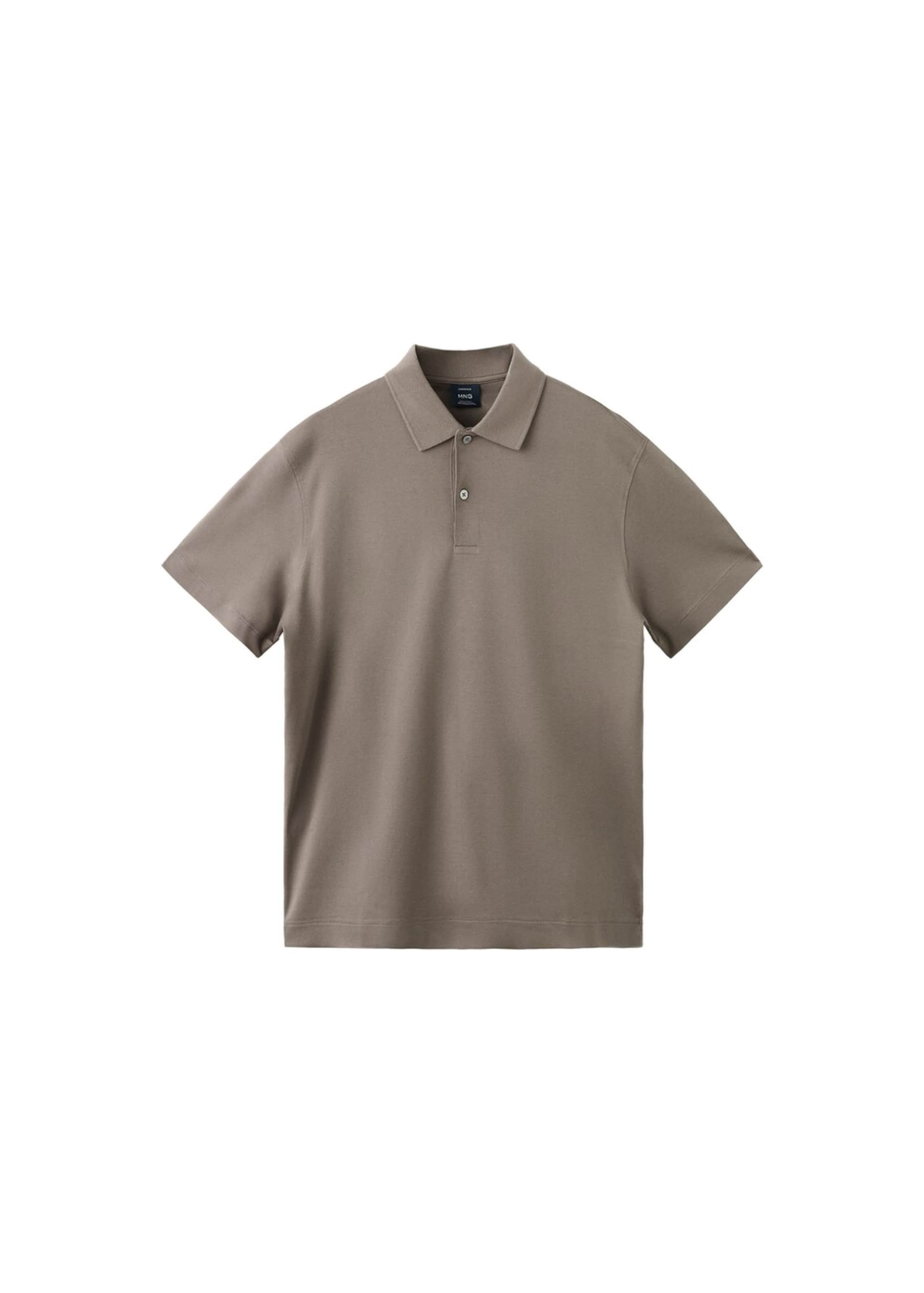 MANGO MAN Poloshirt 'bellowp' in Braun: Vorderseite