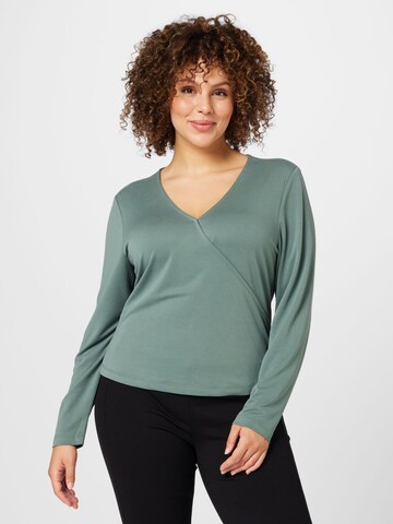 Tricou 'Jessa' de la ABOUT YOU Curvy pe verde: față