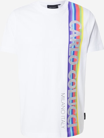 Carlo Colucci T-Shirt in Weiß: Vorderseite