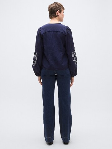 Vero Moda Tall Bluse 'VMANYA' i blå