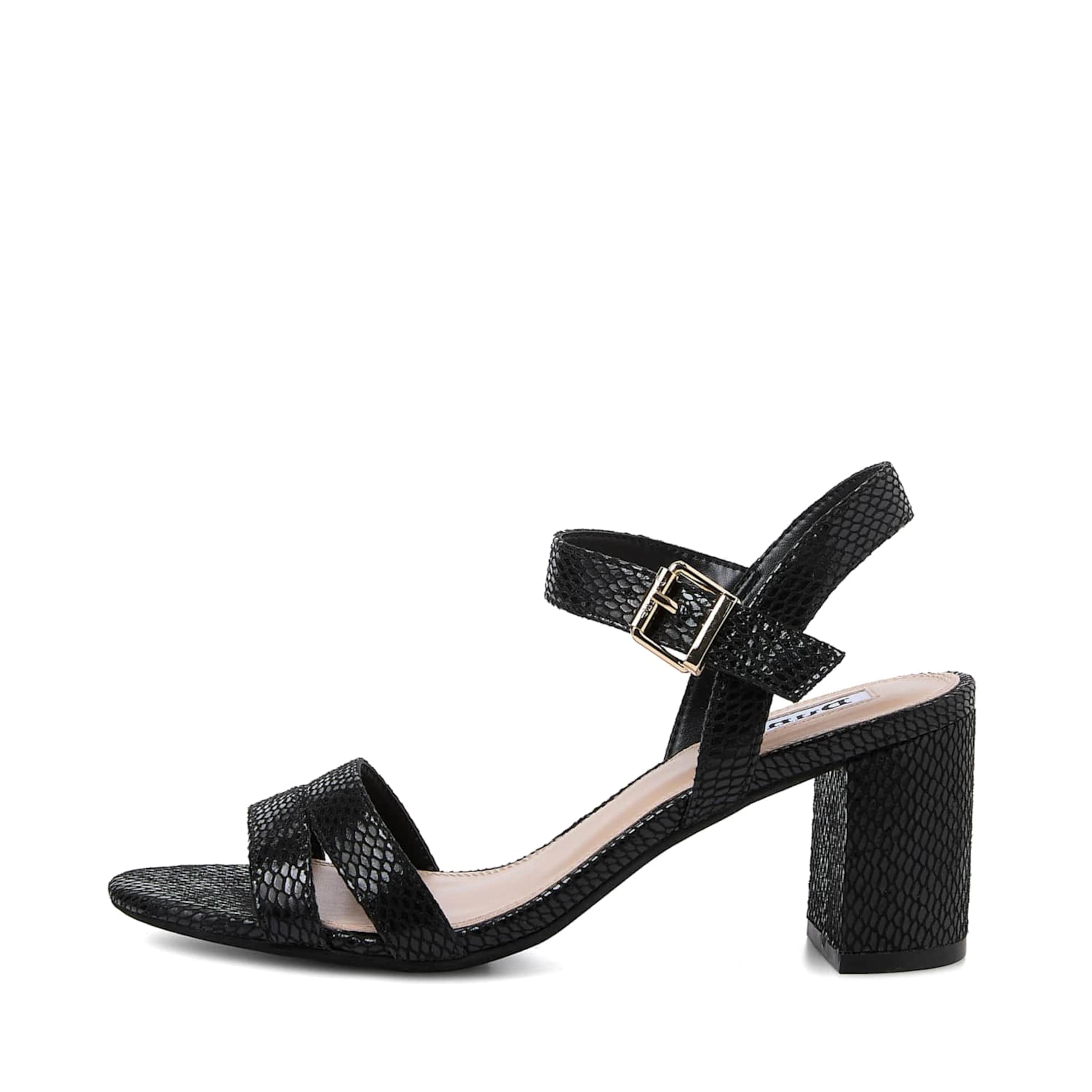Dune LONDON Sandalen met riem in Zwart: voorkant