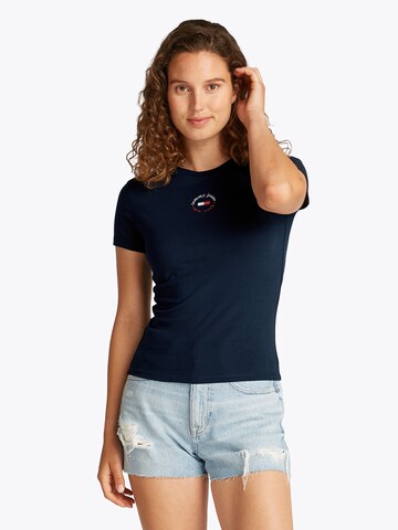 Tommy Jeans Футболка 'ESSENTIAL' в Синий: спереди