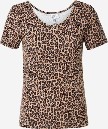 PIECES - Camiseta 'PCKITTY' en blanco: frente