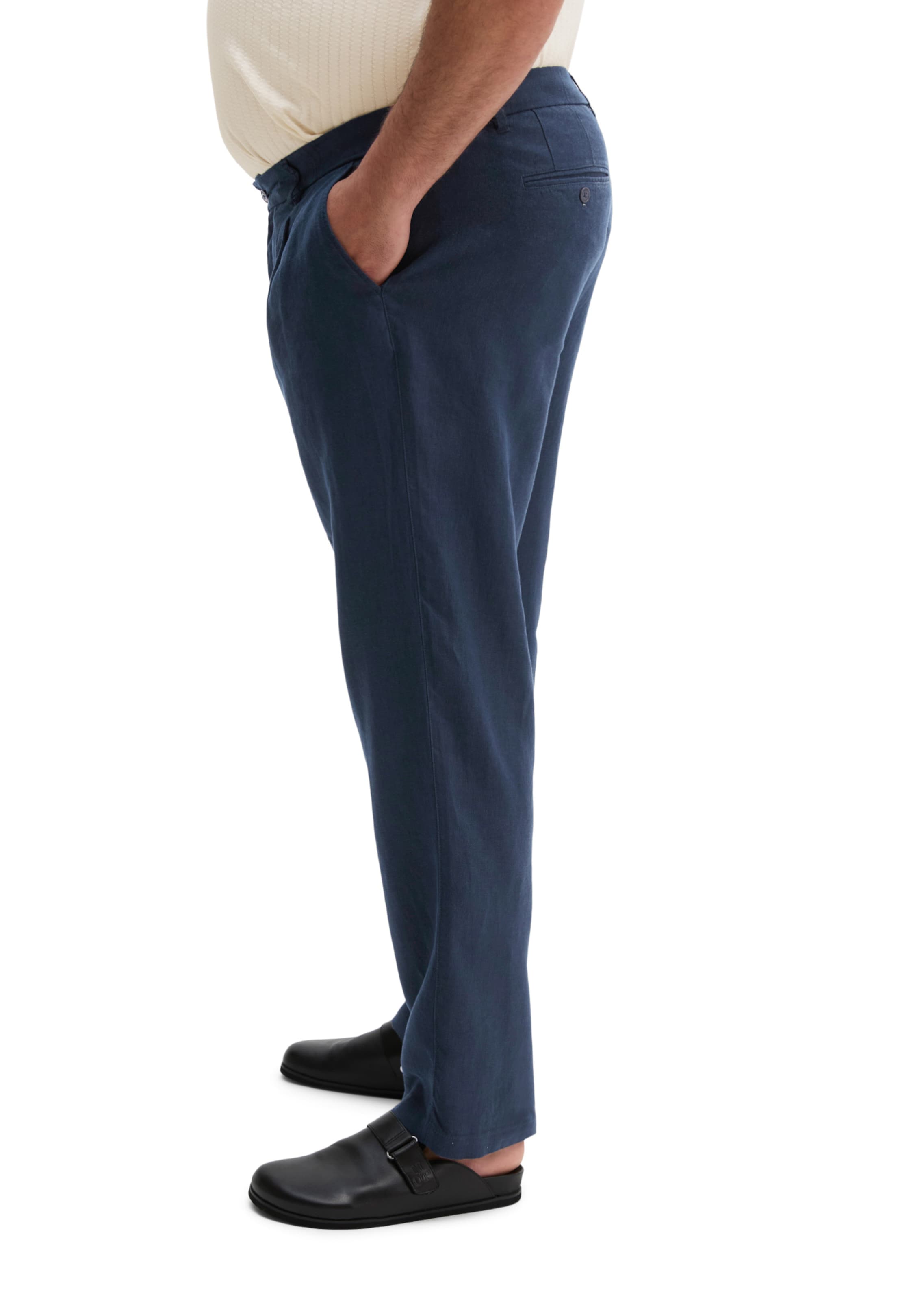 Marc O'Polo Tapered Broek in Blauw